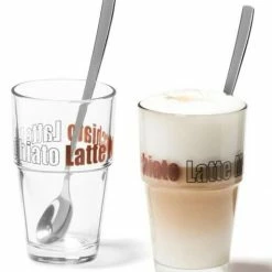 Am billigsten 👏 Bestpreis 🥰 Leonardo Becher Latte Macchiato Mit Löffeln Solo, 2er Set ✔️ 😍