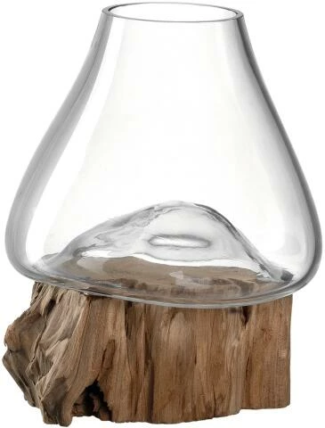 Brandneu 😉 Beste Bewertungen von 🎉 Leonardo Vase CASOLARE 22 Cm Auf Holz 🥰 💯