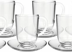 Bestpreis 🌟 Beste Bewertungen von 👍 Leonardo 6 Latte Macchiatotassen NAPOLI 380 Ml Mit Untertasse 🎁 ✔️