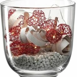 Neu 😉 Angebote 🌟 Leonardo Windlicht Mit LED Und Deko EMOZIONE 16,6 Cm ⭐ ✔️