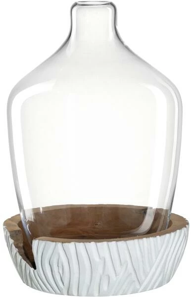 Leonardo Vase mit Holzsockel CASOLARE 43 cm weiß Top 10 ???? Blitzangebot ???? Leonardo Vase Mit Holzsockel CASOLARE 43 Cm Weiß ???? ???? -BERNDES-Shop 210 084399 0 K