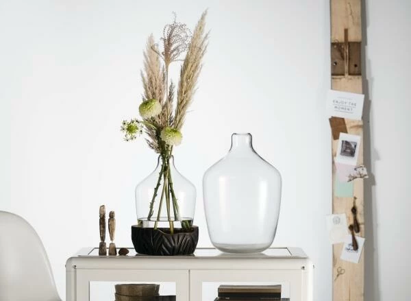 Aktion ???? Coupon ???? Leonardo Vase Mit Holzsockel CASOLARE 33 Cm Schwarz ???? ???? -BERNDES-Shop 210 Casolare Vase 30 Sockel Schwarz 084398 Vase 40 084397 mood Q 1