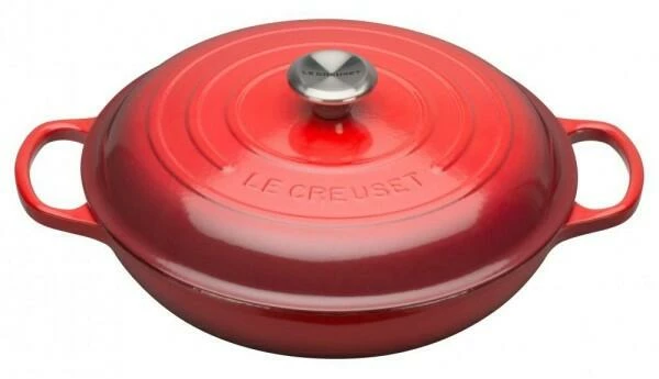 Blitzangebot 🛒 Großhandel ✨ Le Creuset Gourmet-Profitopf Signature In Kirschrot, 26 Cm 🛒 👏