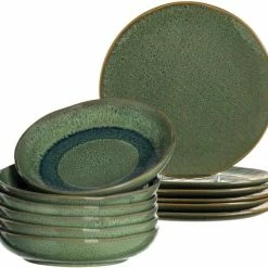 Beste Bewertungen von 👍 Coupon 🌟 Leonardo Tellerset MATERA 12-teilig Grün Keramik 🤩 ⌛