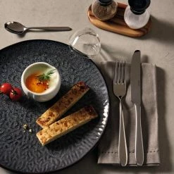 Auslauf ⌛ Besorgen ???? Leonardo Tellerset MATERA 12-teilig Anthrazit Keramik ???? ???? -BERNDES-Shop 221 026049 10 K