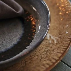 Auslauf ⌛ Besorgen ???? Leonardo Tellerset MATERA 12-teilig Anthrazit Keramik ???? ???? -BERNDES-Shop 221 026049 9 K