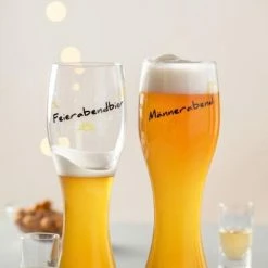 Aktion ???? Bestpreis ???? Leonardo Weizenbierglas PRESENTE 500 Ml ′Männerabend′ ⭐ ???? -BERNDES-Shop 221 044522 1 K