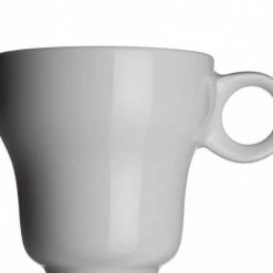Besorgen 🎉 Top 10 🔔 Modern Classic Milchkaffeetasse Von Porzellanfabrik Walküre, Weiß 😍 👍