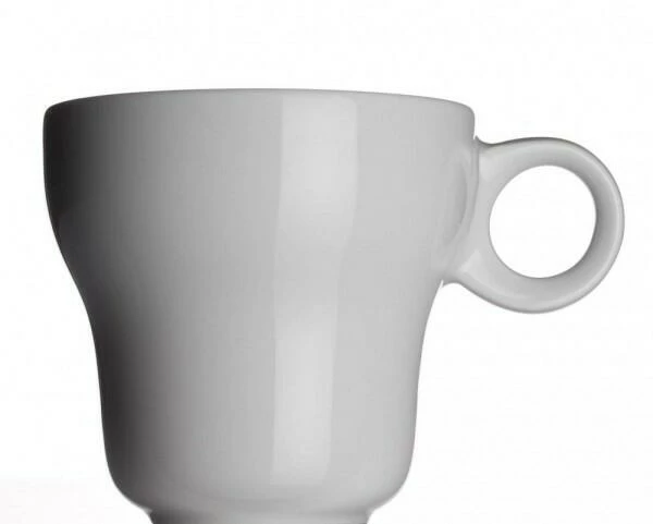 Besorgen 🎉 Top 10 🔔 Modern Classic Milchkaffeetasse Von Porzellanfabrik Walküre, Weiß 😍 👍