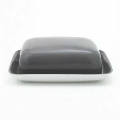 Brandneu 💯 Bestes Angebot 🥰 Kahla Pronto Butterdose, Eckig In Grau 🎉 👍