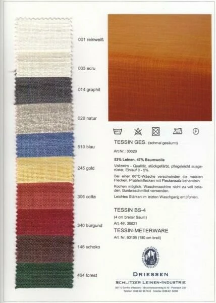 Bester Verkauf 🛒 Am billigsten 🥰 Schlitzer Leinen Tischdecke Tessin In Reinweiß 🎉 🎁 - Image 2