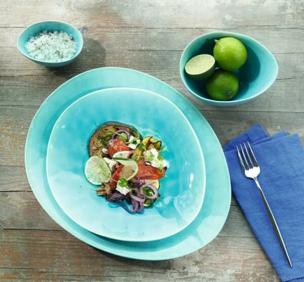 Am billigsten 💯 Brandneu 😀 ASA Schale à La Plage Turquoise, Groß & Flach 🥰 🎁 - Image 2