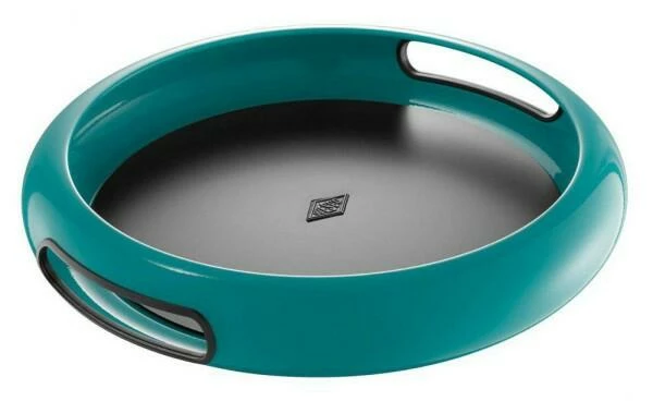 Am billigsten 🔥 Großhandel ✔️ Wesco Tablett Spacy Tray Rund In Türkis ✨ ⭐