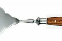 Besorgen 🔥 Neu 😍 Eichenlaub Fischvorlegegabel Aus Honduras, Poliert 🎁 🛒