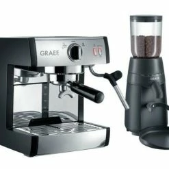 Budget 🎉 Bestpreis ✨ Graef Espressomaschine Pivalla & Kaffeemühle CM 702 Im Set 🌟 👍