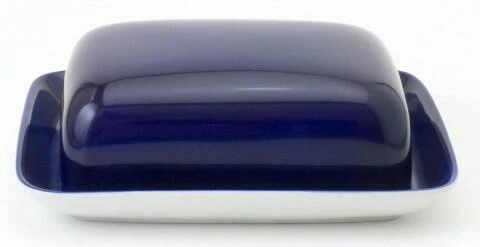 Bester Verkauf 🤩 Brandneu 🎁 Kahla Pronto Butterdose, Eckig In Nachtblau ⭐ ✔️