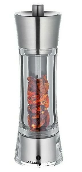 Bestes Angebot 😀 Aktion 👏 Zassenhaus Chilimühle Aachen Edelstahl/Acryl 🧨 👍