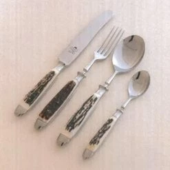 Rabatt ❤️ Bester Verkauf ⌛ Eichenlaub Buttermesser Aus Hirschhorn 🎉 🛒