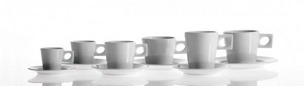 Brandneu 🛒 Rabatt ⌛ NYNY Cappuccinountertasse Von Porzellanfabrik Walküre, Weiß 😀 ✔️ - Image 3