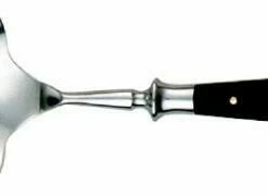 Brandneu 😀 Rabatt ❤️ Eichenlaub Servierlöffel Aus Ebenholz 🔥 🎁