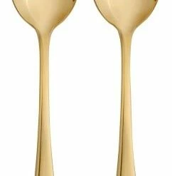 Auslauf 🎁 Top 10 ⌛ Erik Bagger Salatbesteck Encore, Vergoldet ⌛ 😀