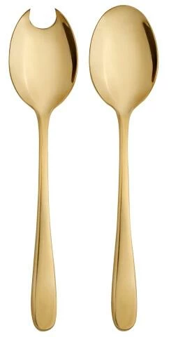 Auslauf 🎁 Top 10 ⌛ Erik Bagger Salatbesteck Encore, Vergoldet ⌛ 😀